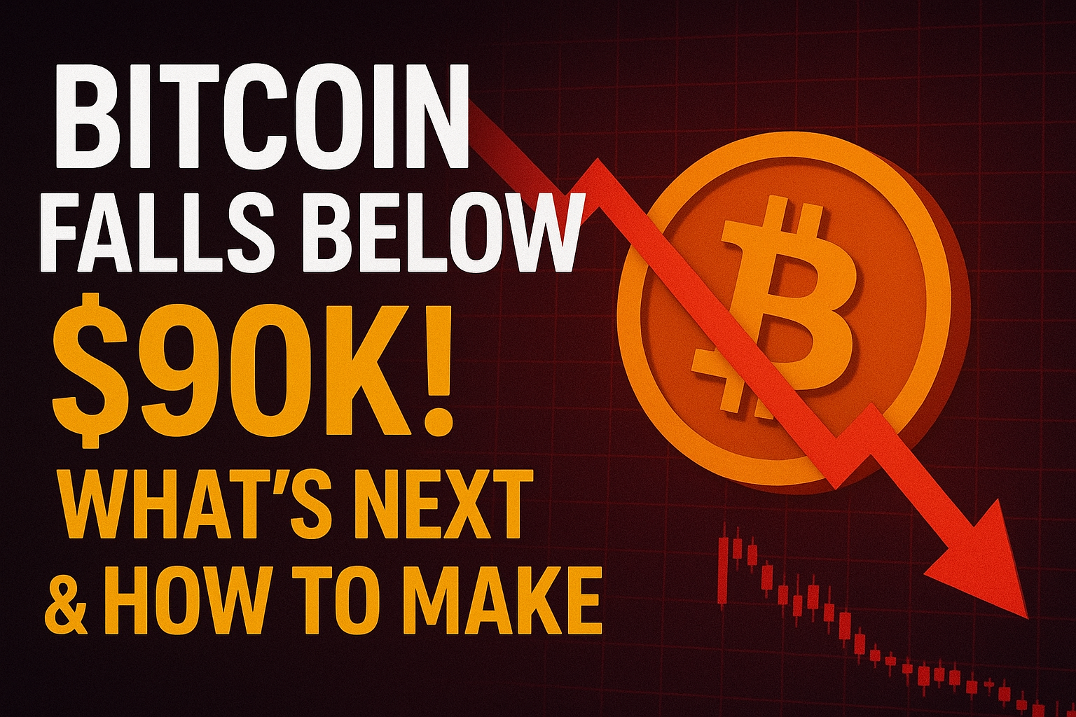 Bitcoin Price Drops Below $90K