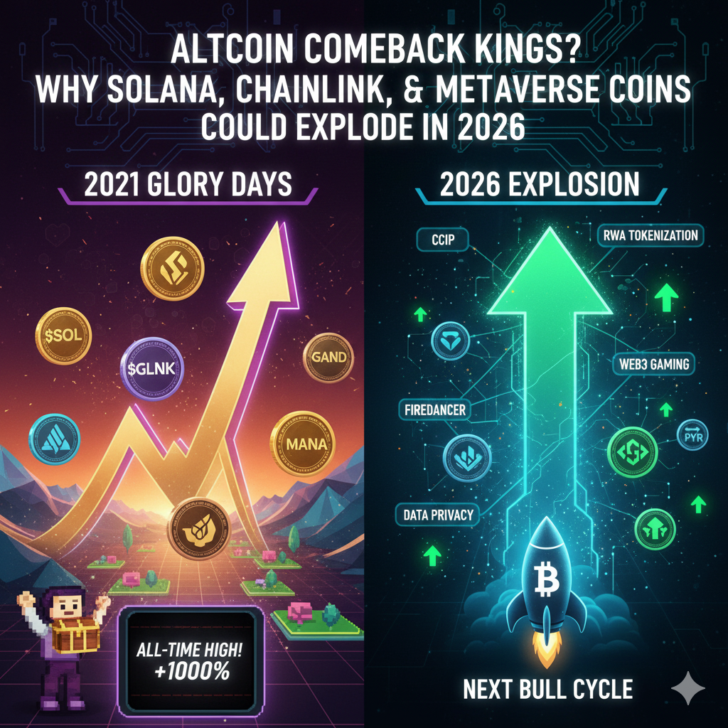 2026 Crypto Outlook: Why SOL, LINK, DOT, GALA, and Metaverse Coins (SAND, MANA, PYR) are Ready to Explode